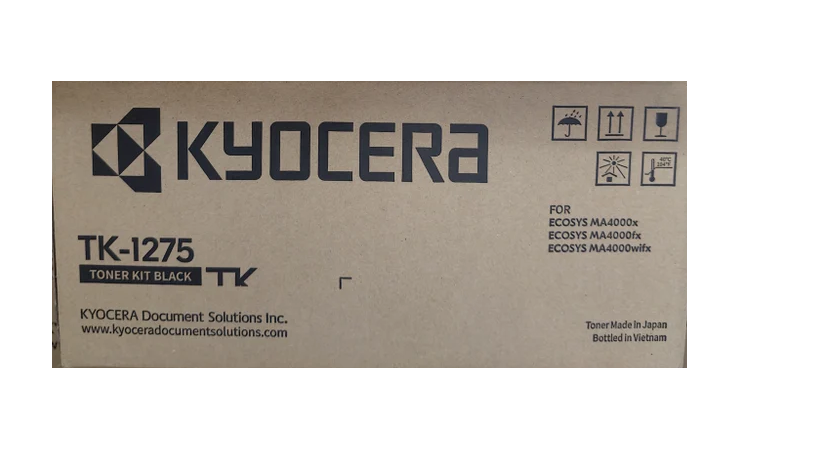 KYOCERA TK-1275 Black Toner Cartridge – High Yield, Compatible with ECOSYS M2040dn / M2540dn / M2640idw / M2540dw Printers