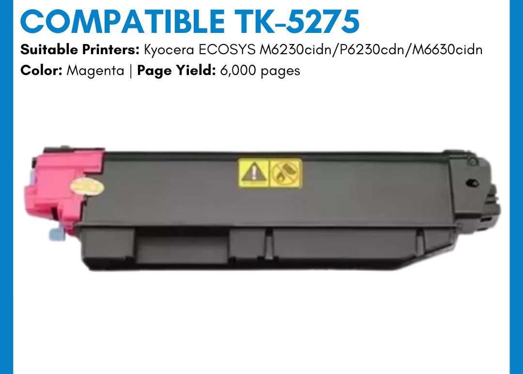 TK 5275 Y (Compatible with ECOSYS P6230cdn / ECOSYS M6630CIDN-MFP)
