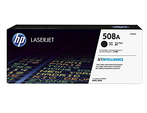 HP 508A Black LaserJet Toner Cartridge, CF360A