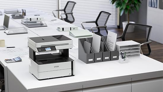 Epson Ecotank Monochrome M3170 All-in-One Duplex Wi-Fi Inktank Printer, White (ADDITIONAL 3 YEARS WARRANTY)