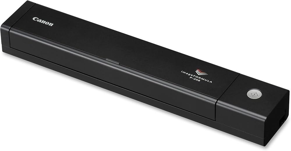Canon imageFORMULA P208II Desktop Sheetfed Mobile Scanner with Duplex Scanning