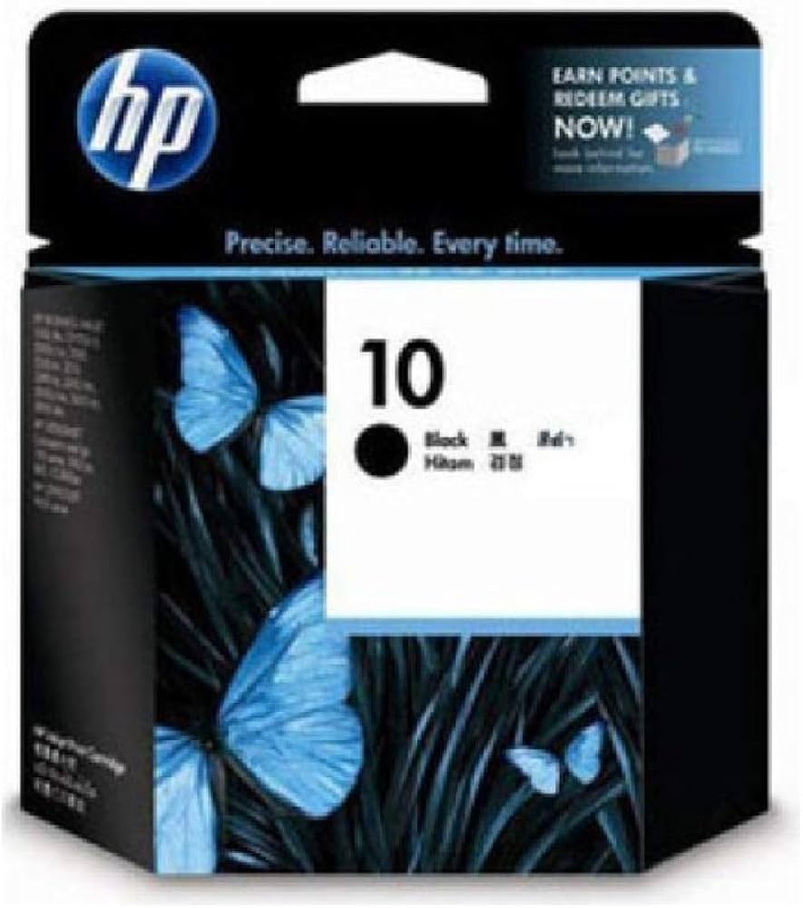 HP 10 Black Ink Cartridge, C4844A
