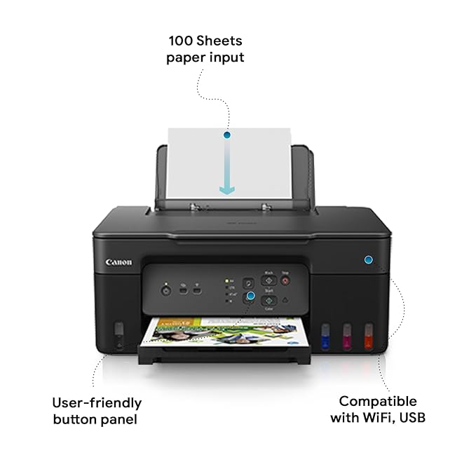 Canon Pixma G3730 Inkjet Multi-function Colour USB Printer