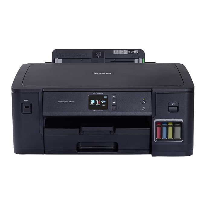Brother HL-T4000DW Single Function Colour Ink Tank Printer, Wi-Fi, A3, Duplex & Networking, Fast Printing for Business, 22ppm Mono & 20ppm