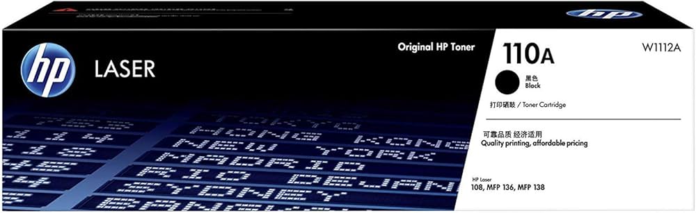 HP 110A Black Original Laser Toner Cartridge