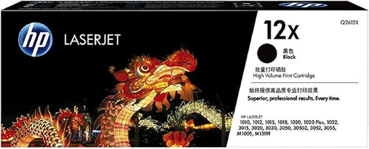 HP 12X Black Original LaserJet Toner Cartridge