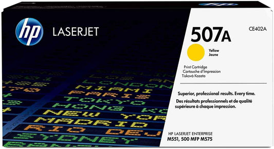 HP 507A Yellow Original LaserJet Toner Cartridge