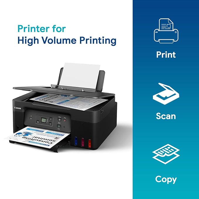 Canon PIXMA MegaTank G2770 All-in-one Inktank Colour Printer with 1 Year Additional Warranty on Product Registration