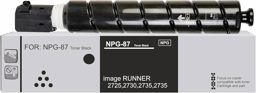 Canon NPG-87 Black Toner Cartridge for iR2725, iR2730 & Ir2745, CEXV63