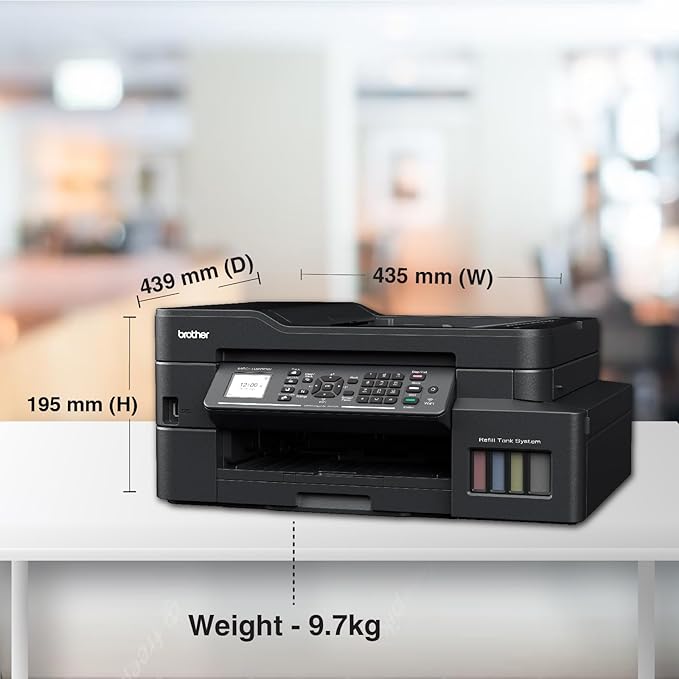 Brother MFC-T920DW All-in-One Color Ink Tank Printer, Wi-Fi, ADF, Duplex, Network & Fax, Business Use, 30ppm Mono & 26ppm Colour, Black
