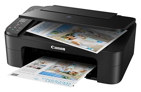 Canon PIXMA E3370 All-in-One Wireless Ink Efficient Color Printer (Black)