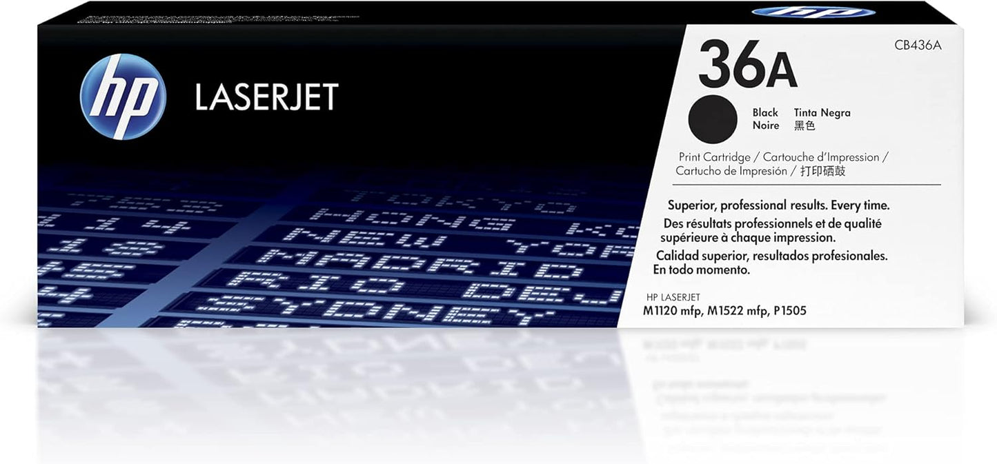 HP 36A Black LaserJet Toner Cartridge