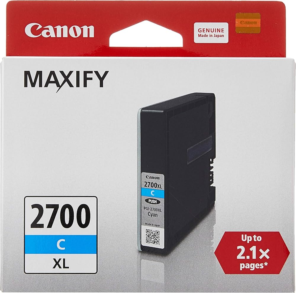 Canon Maxify PGI-2700XL C Cyan Ink Cartridge