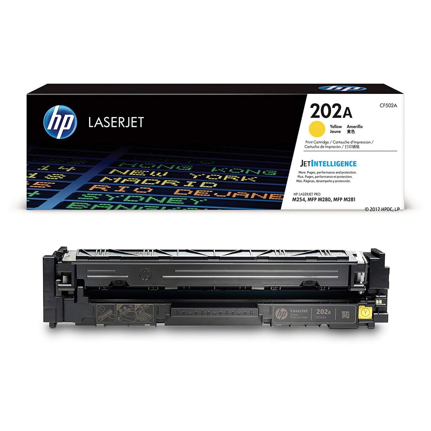 HP 202A Yellow Original LaserJet Toner Cartridge