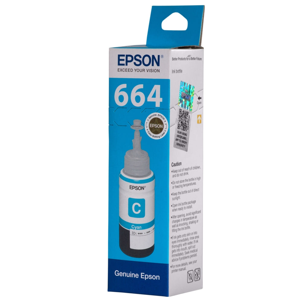 Epson 664 Cyan Original Ink Bottle T6642