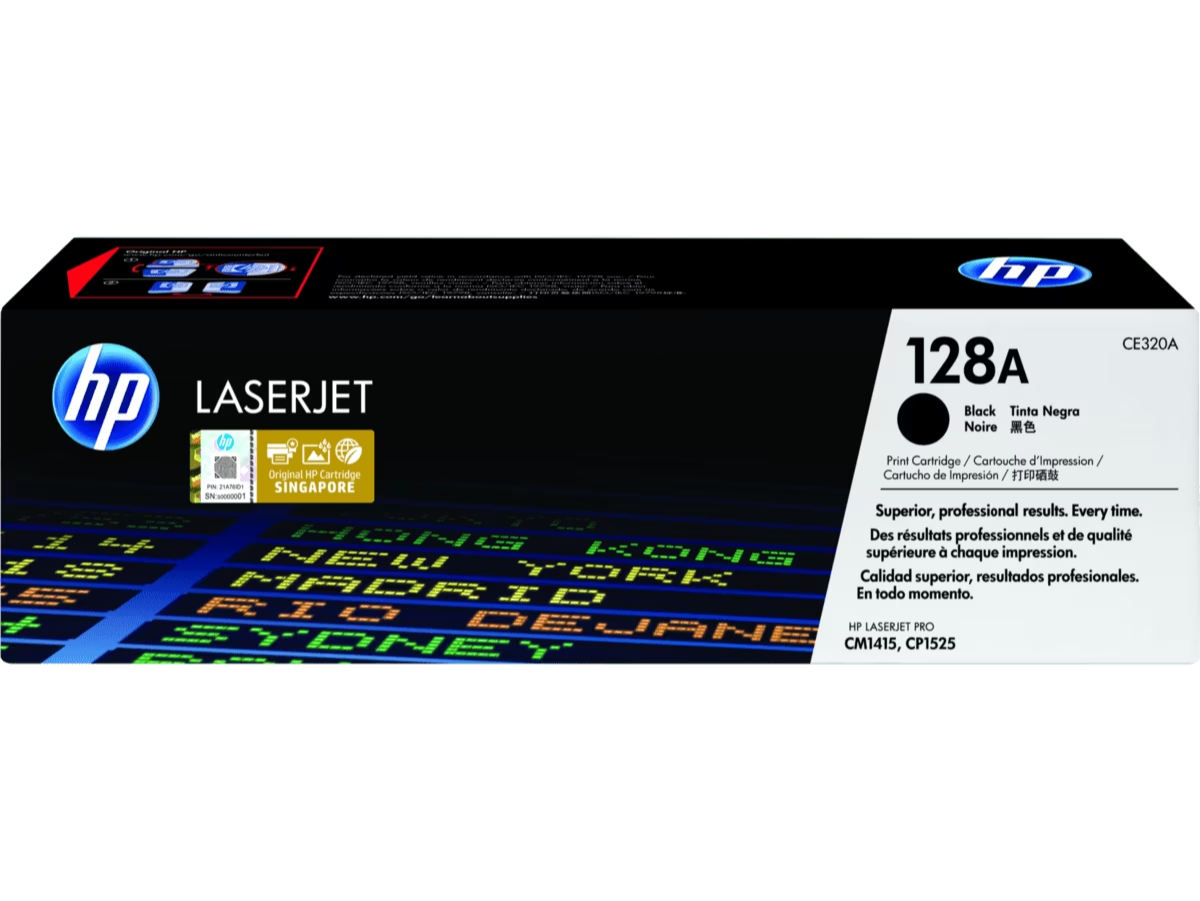 HP 128A Black LaserJet Print Cartridge