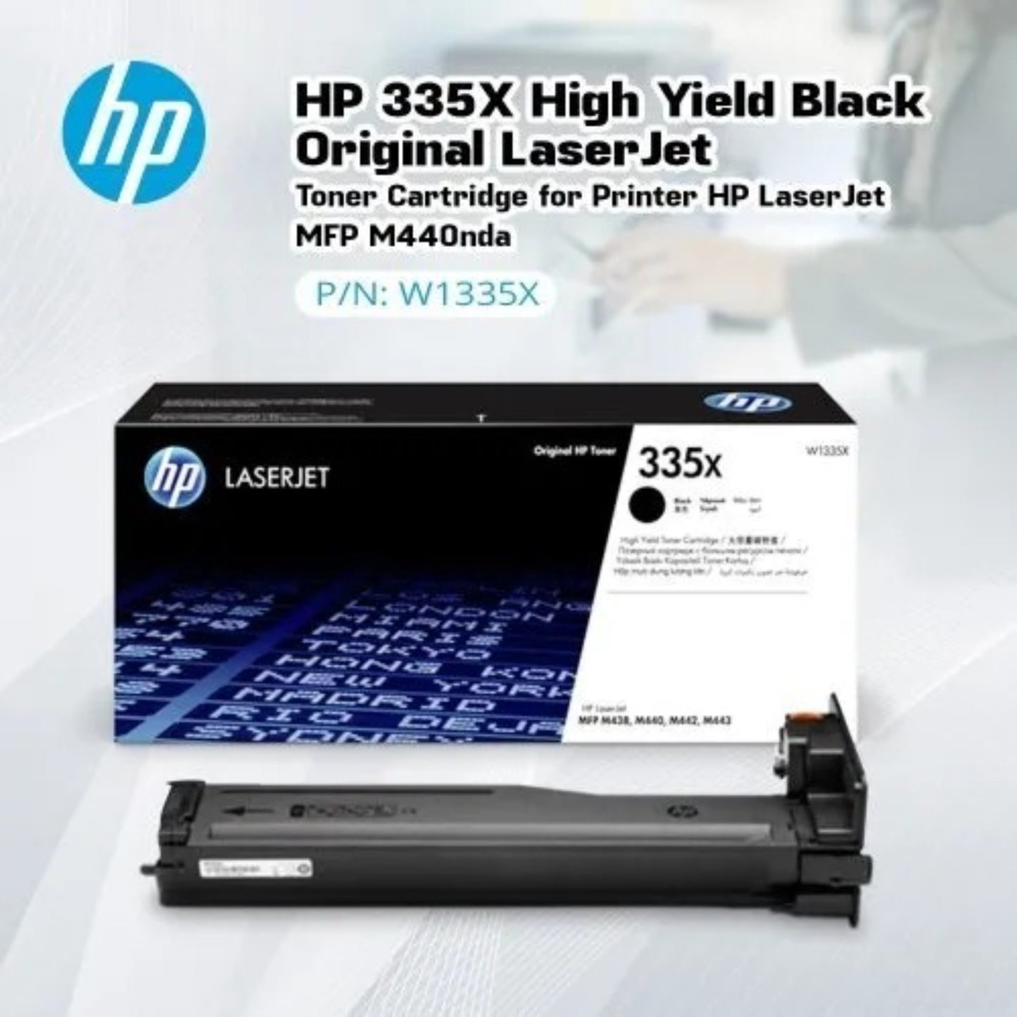 HP 335X Black Laser Toner Printer Cartridge