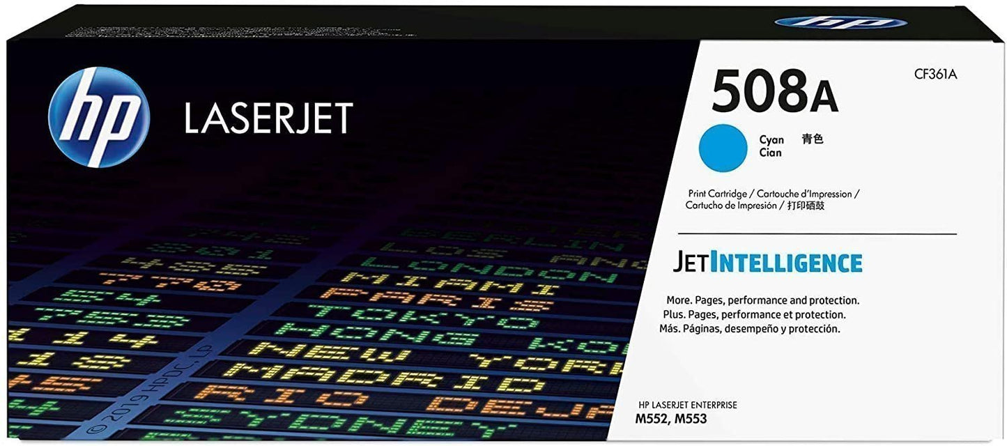 HP 508A Cyan LaserJet Toner Cartridge