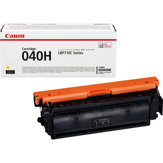 Canon 040H Yellow High Yield Original Toner Cartridge (0455C001AA)