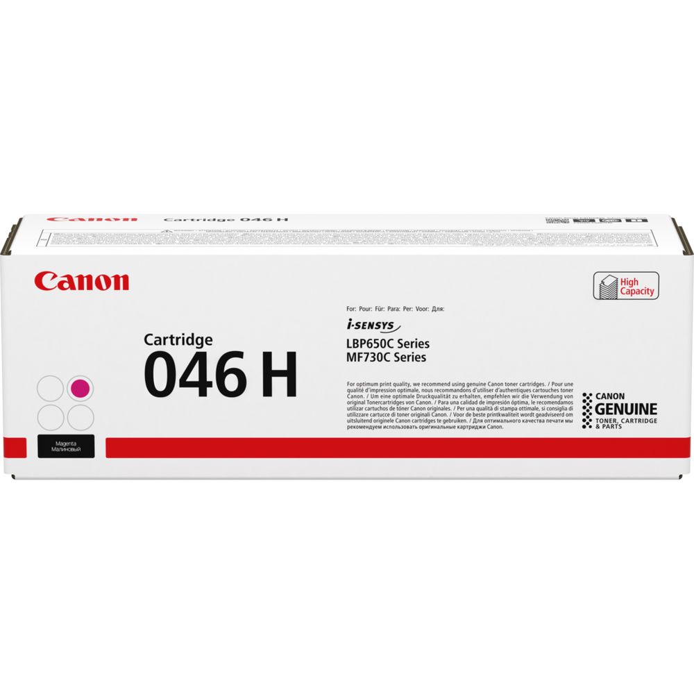 Canon 046H Magenta High Yield Original Toner Cartridge (1252C003AA)