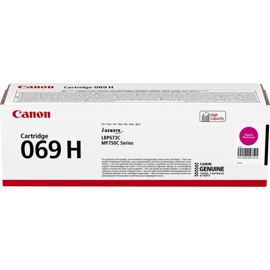 Canon 069H Magenta High Yield Original Toner Cartridge (5096C003AA)