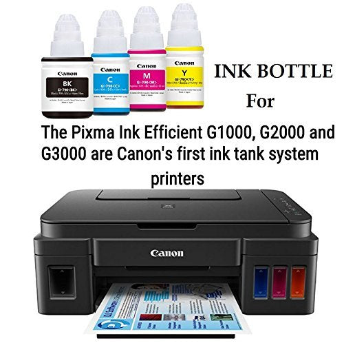 Canon 4 Pcs 70ml Black, Cyan, Magenta & Yellow Ink Cartridge Set, GI790