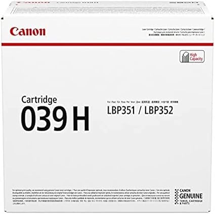 Canon CRG-039H High Yield Black Toner Cartridge for LBP351/352
