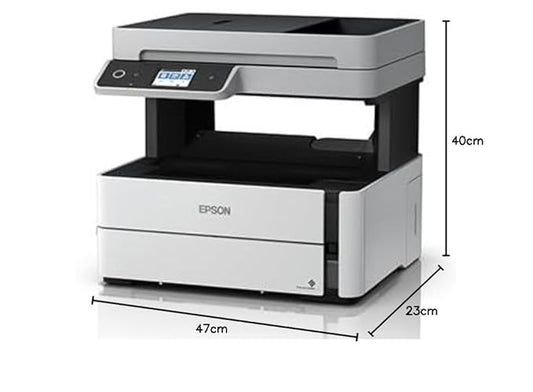 Epson Ecotank Monochrome M3170 All-in-One Duplex Wi-Fi Inktank Printer, White (ADDITIONAL 3 YEARS WARRANTY)