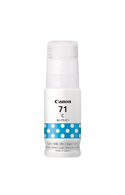 Canon PIXMA GI71C Cyan Ink bottlefor G1020,G2020,G3020,G2060,G3060, G1737,G2770,G3770,G4770, G1730,G2730,G3730