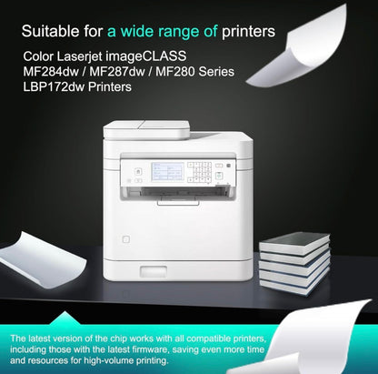 Print IT 072 Toner Cartridge (with CHIP) for imageCLASS MF284dw and all MF 280 Series, LBP172dw Black Ink Toner