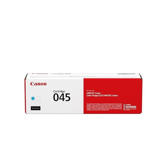 Canon Genuine Toner, Cartridge 045 Cyan, 1 Pack, for Canon Color imageCLASS MF634Cdw, MF632Cdw