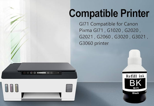 Canon BK71 70ml Black Dye-Based Ink Bottle