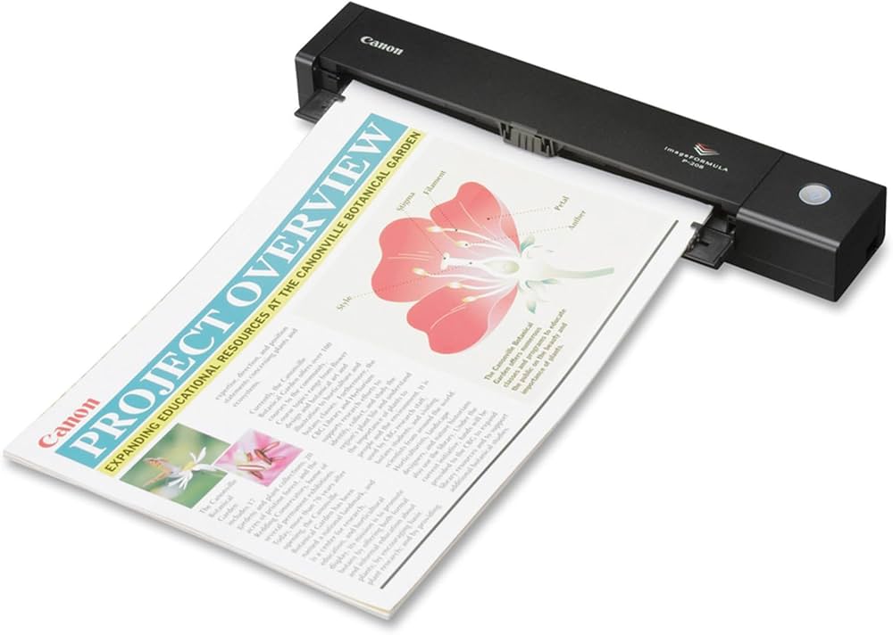 Canon imageFORMULA P208II Desktop Sheetfed Mobile Scanner with Duplex Scanning