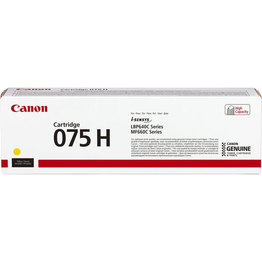 Canon 075H Yellow High Yield Original Toner Cartridge (6366C003AA)