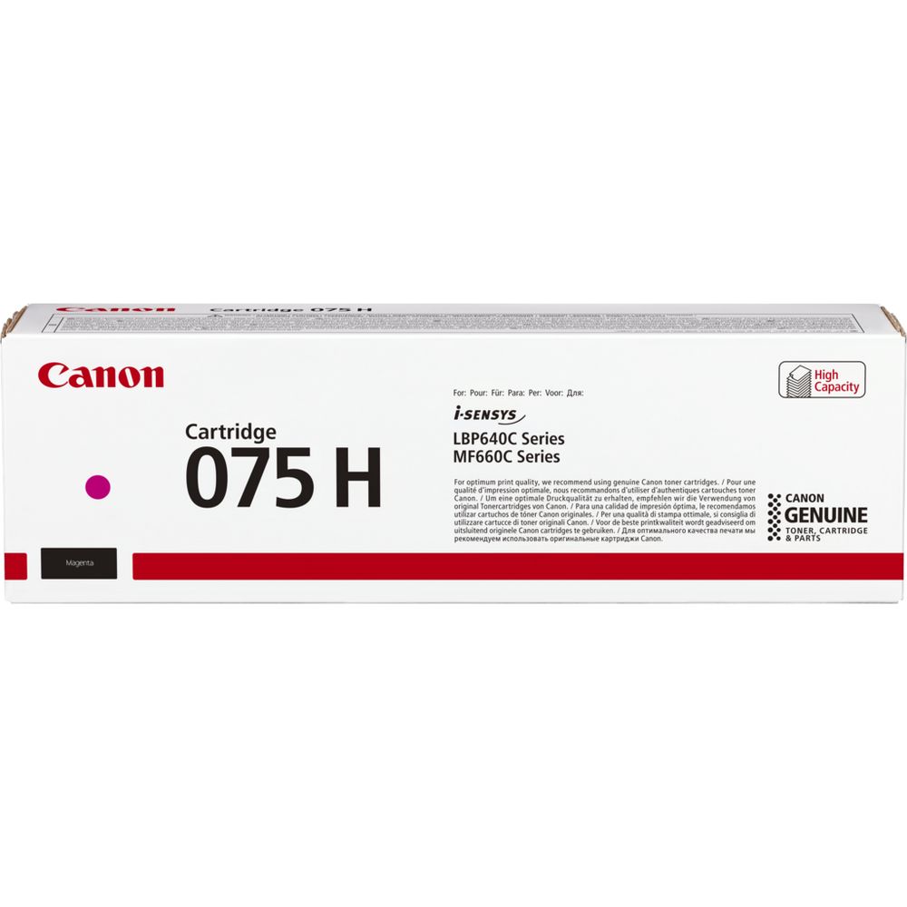 Canon 075H Magenta High Yield Original Toner Cartridge (6367C003AA)