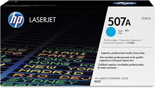 HP 507A Cyan Original LaserJet Toner Cartridge