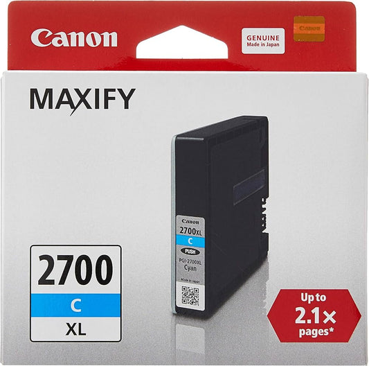 Canon Maxify PGI-2700XL C Cyan Ink Cartridge