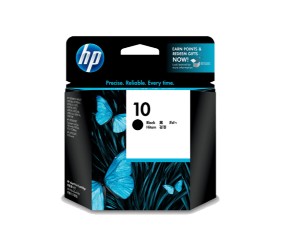 HP 10 Black Ink Cartridge, C4844A