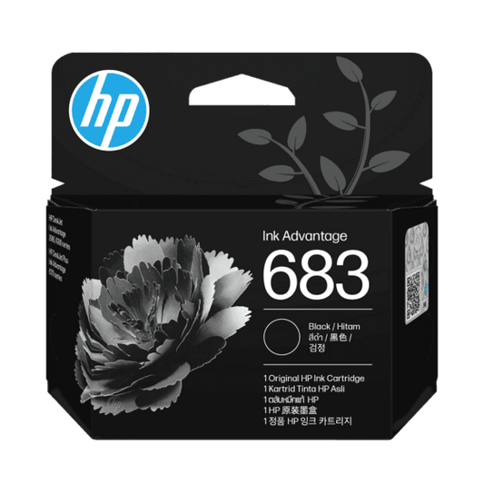 HP 683 Black Original Ink Advantage Cartridge (7FP39ZA)