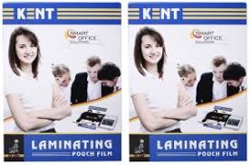 Kent Lamination Pouch 65x95mm – ID/Aadhaar Card Size (Pack of 10, 125 Micron)